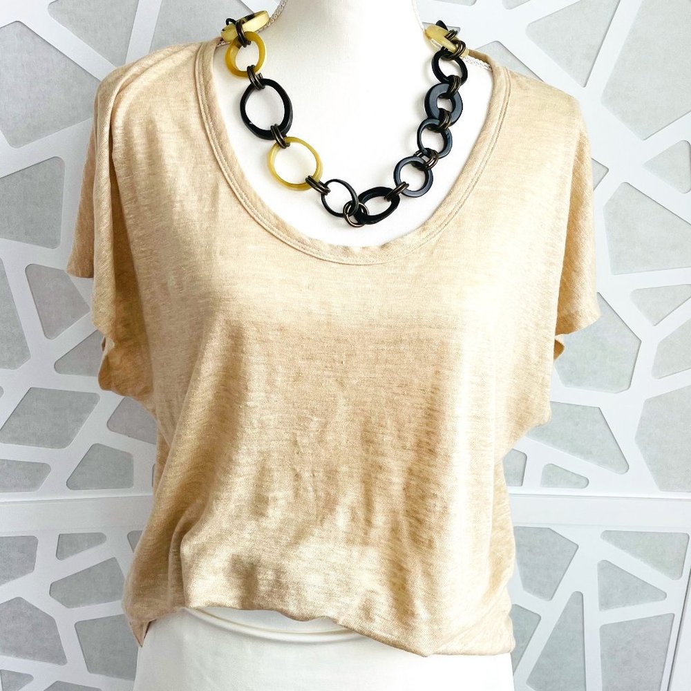 COPY - Banana republic women’s linen shirt L large cream EUC